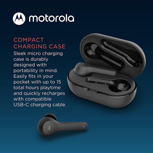Audífonos Motorola Sound, Negro/bluetooth/con Funda