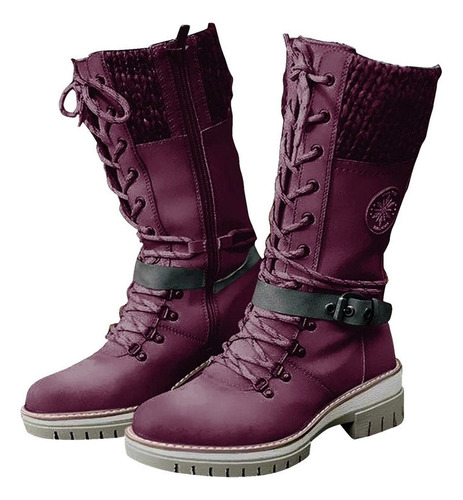 Botas Con Cordones Para Mujer, Botas Vaqueras Tipo Caballero