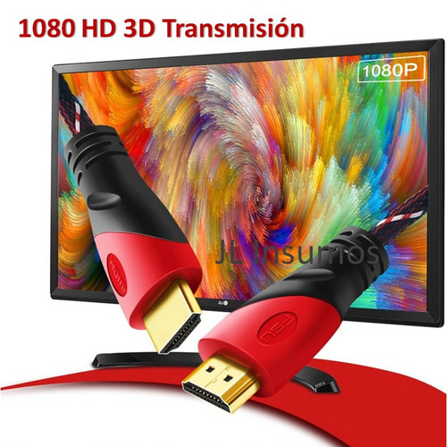 Imagen 4 de 4 de Cable Hdmi 10mts Full Hd 1080p 3d 2 Filtros Pc Tv Ps3 Xbox