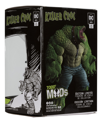 Figura Mcfarlane Killer Croc (todd's Mods), 4,5 (posada) (Reacondicionado)