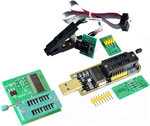 Ch341a Programador Usb De Flash Bios + Clip + Adaptador 1,8v