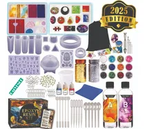 Comprar Resina Epóxica Kit Para Joyería Con Moldes Y Accesorios. 