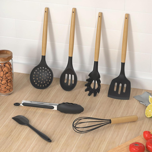 Juego De 14 Utensilios De Cocina De Silicona - 44...