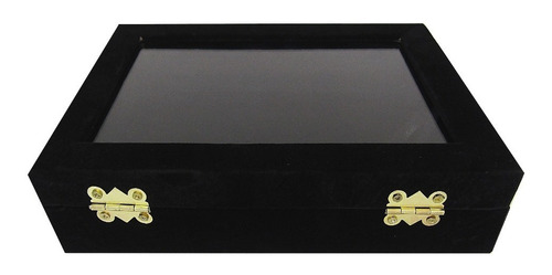 Imagen 3 de 3 de Exhibidor Con Tapa Porta Anillos Bijouterie Terciopelo