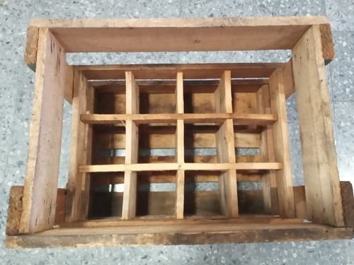 Antiguo Cajon De Cerveza Quilmes De Madera Año 1980 (Usado)