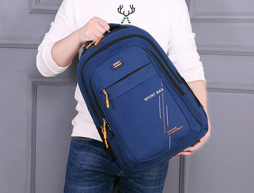 Mochilas Escolares Bolsa Mochila Gran Capacidad Unisex Color Azul