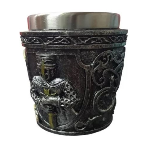 Vaso Acero Inoxidable Diseño Caballero Medieval 60 Ml - Shot