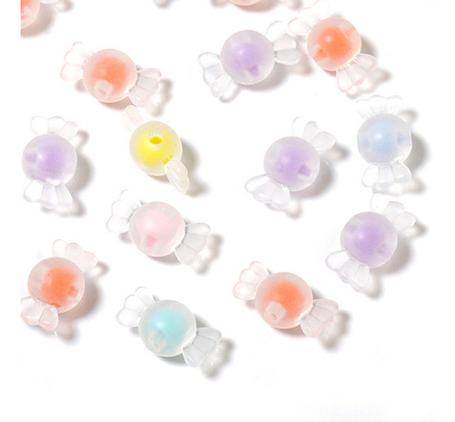 2 Granos De Acrílico Coloridos Para La Joyería De Las