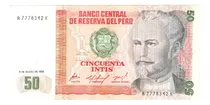 Comprar 50 Intis De Colección, Billetes Nuevos Originales Del B C R