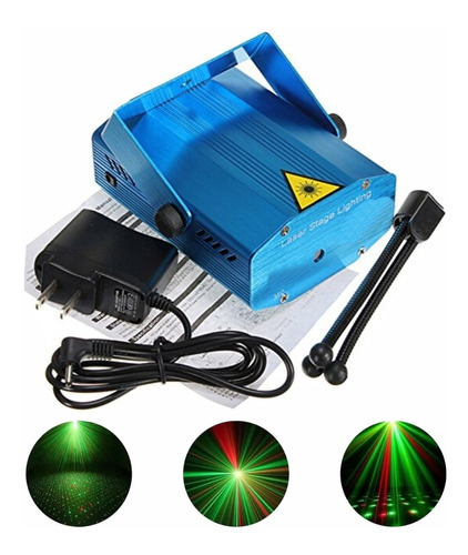 Laser Audioritmico Efecto Puntos Verdes Y Rojos Tripode 220v