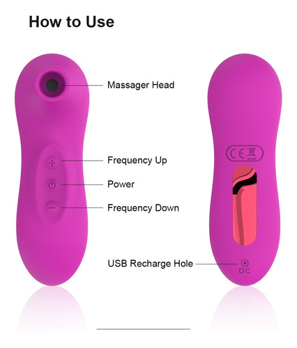 Vibrador Con Succionador De Clítoris Recargable Por Usb