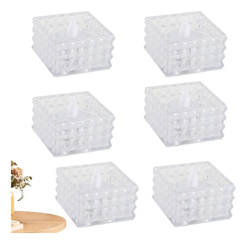 Velas De Té Led, 6 Unidades, Velas Eléctricas Flam-fs