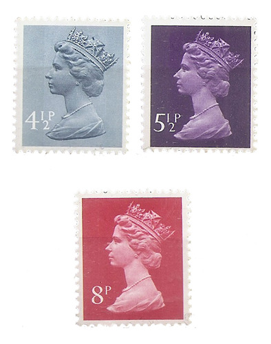 Inglaterra 697/9 Reina Elizabeth 2º Serie Mint Joya!