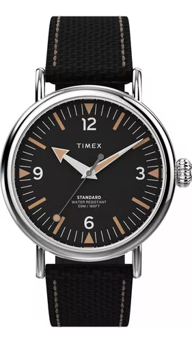 Reloj Timex Hombre Tw2r71600 Cuero Agente Oficial Caba