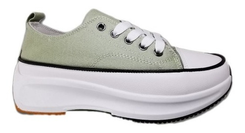 Zapatilla Mujer Estilo Bote Green 1008 - Zapatillaschile 