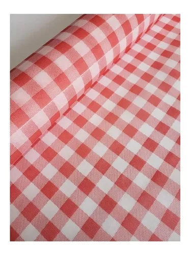 Tecido TNT Estampado Xadrez Vermelho 1,4m x 2m Decoracao