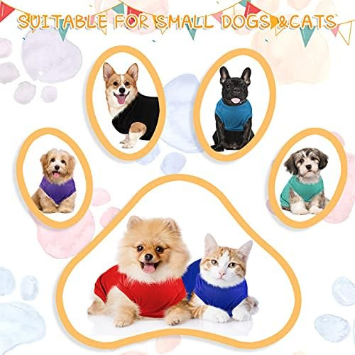 16 Piezas De Camisas Para Perros, Camiseta Suave Para Perros