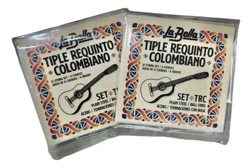 comprar Encordado Tiple Requinto Colombiano La Bella Trc 12c Pack 2