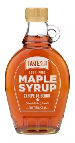 2 Un Xarope De Bordo Maple Syrup Puro Importado Canadá 250ml