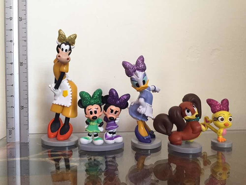 Minnie Y Daisy / Lote De 5 Figuras / Disney (Usado)