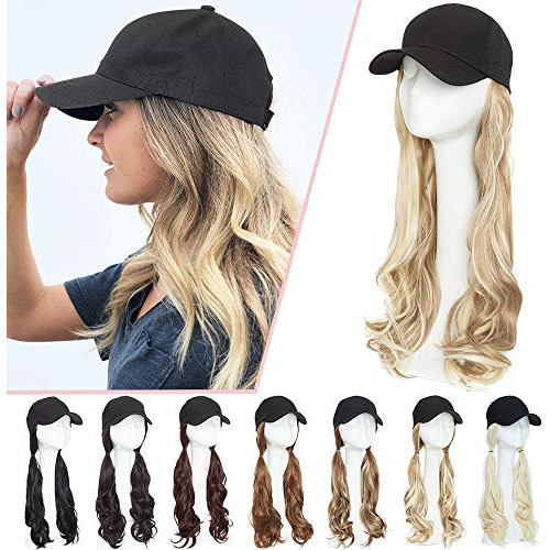 Gorra De Béisbol Con Extensiones De Cabello Peluca De Pelo S