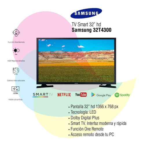 Smart TV Samsung UN32T4300AGXZD LED HD 32"