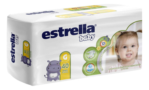 Pañales Estrella Baby Caricias De Algodón Flexiconfort Talle