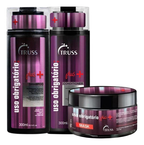 Truss Uso Obrigatório Plus+ Shamp+ Condic 300ml+ Masc 180ml