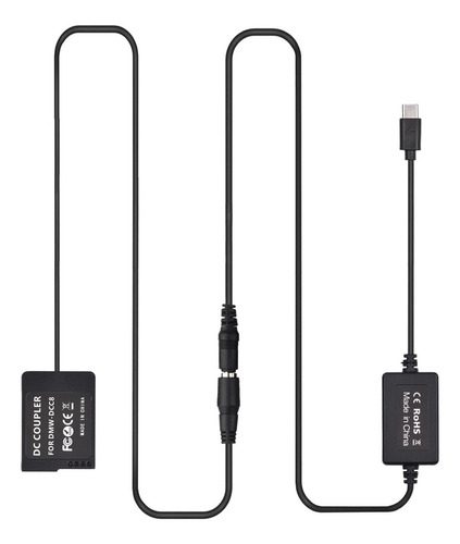 Cable Pd Usb Tipo-c A Dmw-dcc8 Acoplador Dc De Batería Ficti