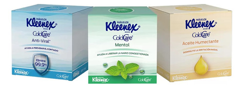 Kleenex Pañuelos Cold Care 6 Pzas Color Verde verde Kleenex Cold Care coold care en caja - pack x 3
