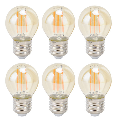Bombilla Led Vintage De Vidrio De Alta Transmitancia Regulab