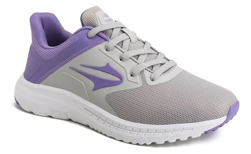 Zapatillas Topper Rack Mujer Gris Violeta - Onda Sports