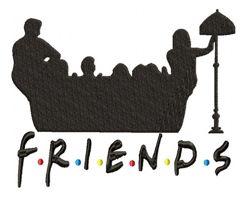 Matriz Para Bordado Maquina Tv Show Friends Sofa 3448