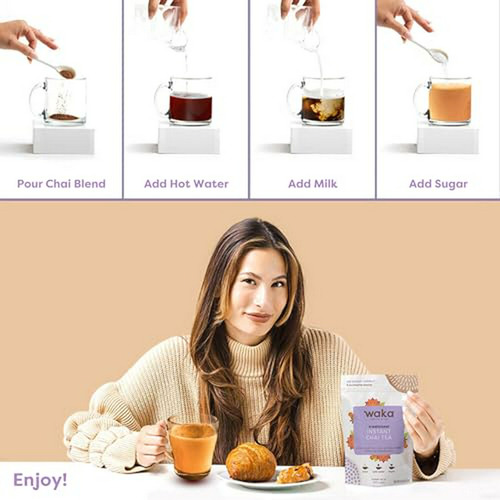 Té Chai Instantáneo, Especias Naturales, Vegano, Sin Azúcar