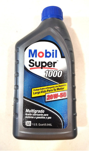 Aceite Motor 20w50 Mineral Mobil Super 1000