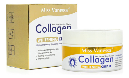Crema Colageno Natural Blanqueadora Hidrantante X 120g Todo Tipo De Piel Día/noche