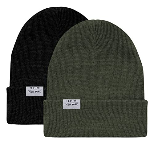 Gorros Tejidos Unisex D.e.m. New York - Paquete De 2