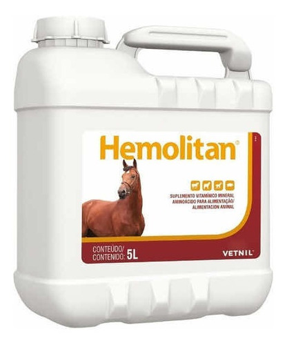 Vitamina Hemolitan Equinos 5 Litros