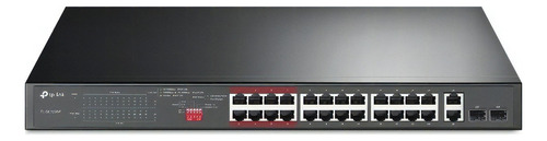 Tp-link Switch 24-prts 10/100mbps/2ptos Gb Poe+ No Admin/