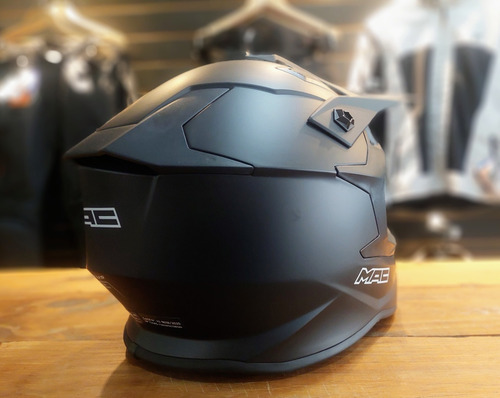 Casco Moto Mx Mac Virtus Solid Negro Mate-allmotors-
