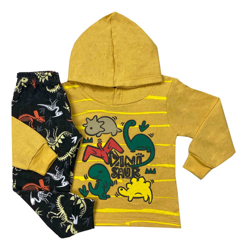 Imagem 3 de 5 de Conjunto Infantil Moleton Menino Inverno