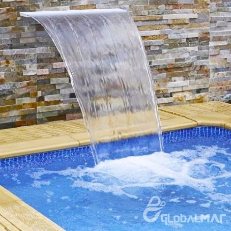 Cascata Piscina Embutir Parede 40cm Promoção Pronta Entrega