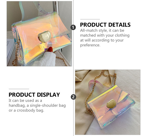 Neceser Transparente Para Bolsos De Hombro Para Mujer
