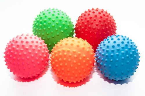Pelotas Estimulacion Rehabilitacion Inflables 8,5 Cm Mr Gym Color