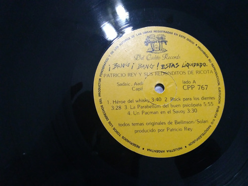 Sus Redonditos De Ricota Bang Bang Estás Liquidado Vinilo Estándar (Usado)