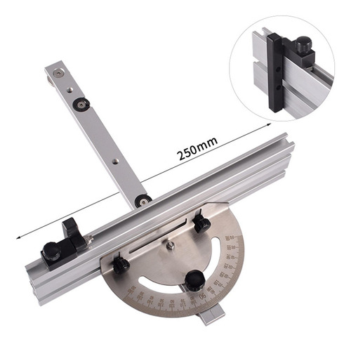 Medidor De Esquadria De Serra De Mesa Com Cerca De 250mm