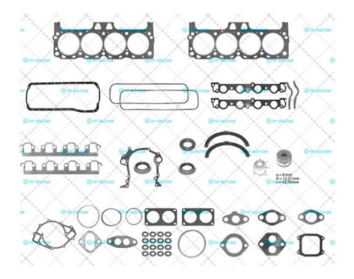 Juntas De Motor Ford E-350 Eco Wagon Xl 94-96 7.5