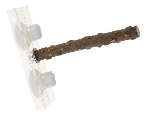 Percha De Para Pájaros Con Ventana De Libre Los 25cm
