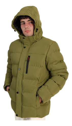 Camperon Hombre Con Piel Abrigo Campera Invierno Hombres