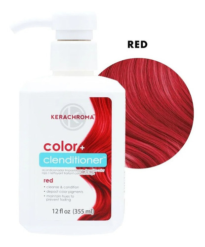 Acondicionador Depositador Kerachroma Color Red Rojo 355ml